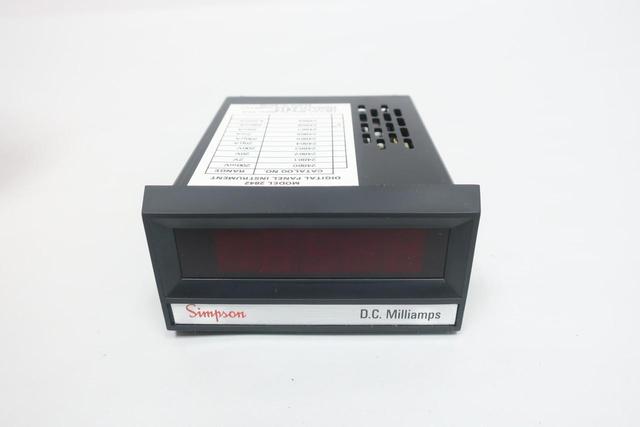 SIMPSON 2842 24868 DIGITAL PANEL METER 200MA 120V-AC