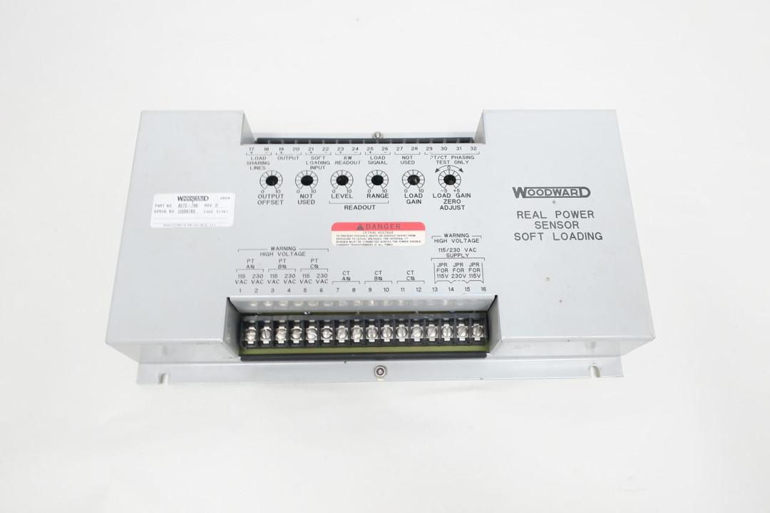 WOODWARD 8272-796 REAL POWER SENSOR MODULE 115/230V-AC