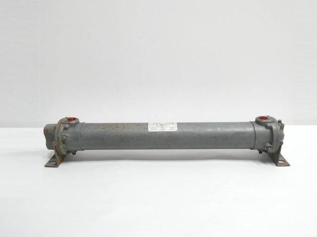 YOUNG TOUCHSTONE F-303-MY-2 SHELL AND TUBE HEAT EXCHANGER 1IN X 1IN NPT