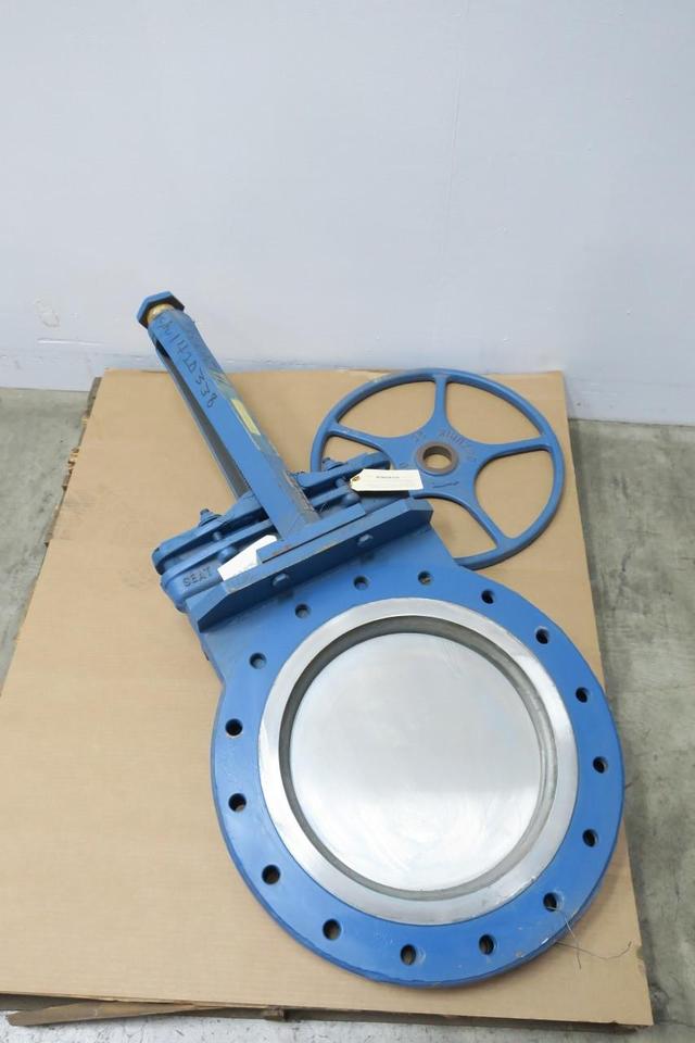 DEZURIK 9000814 800 STAINLESS FLANGED KNIFE GATE VALVE 16IN