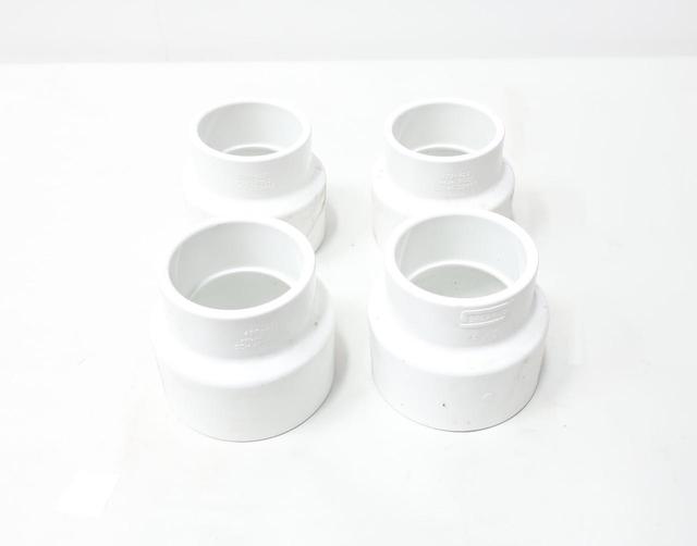 BOX OF 4 SPEARS 429-422 PVC REDUCER COUPLER SOCKET 4IN X 3IN