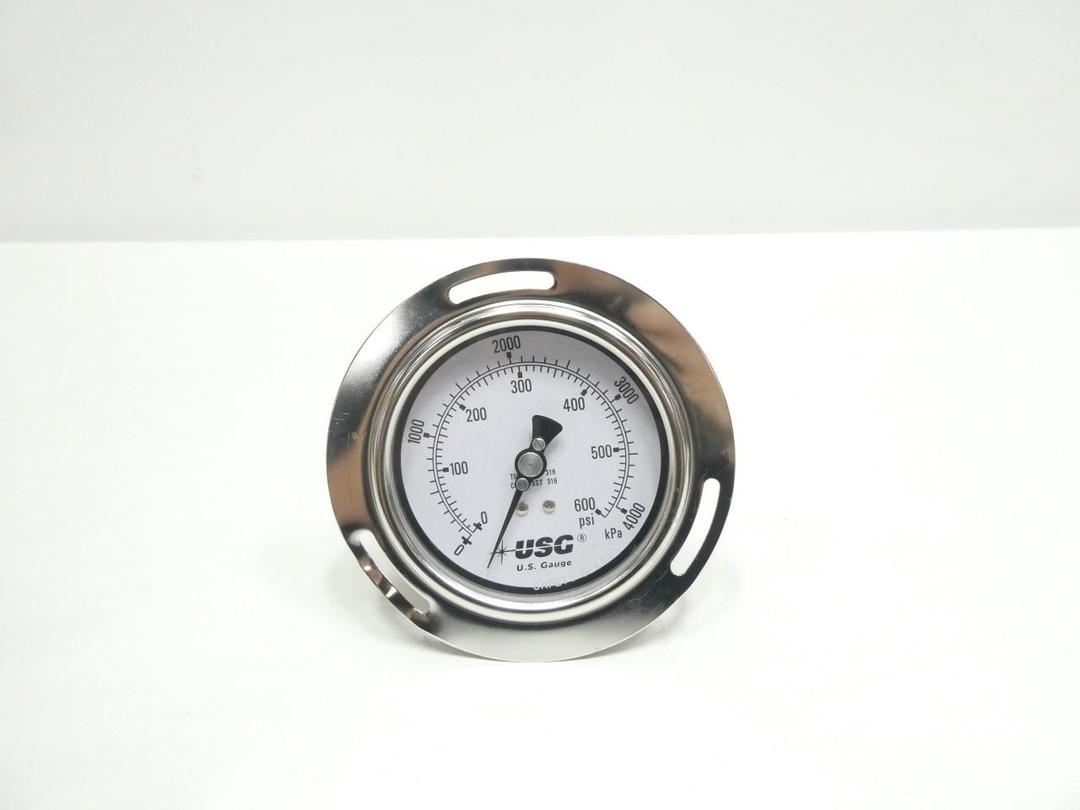 USG 656615CN3CD3A00 PRESSURE GAUGE 100MM 0-600PSI 1/4IN NPT