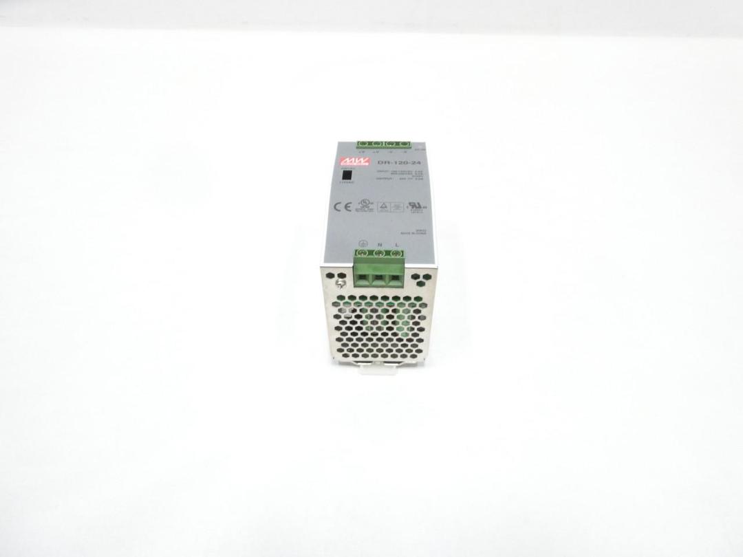 MEAN WELL DR-120-24 AC TO DC POWER SUPPLY 100-120/200-240V-AC 5A AMP 24V-DC