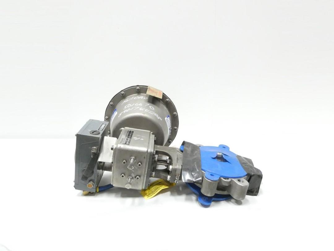 DEZURIK 2097003R003 9702220 V100 PNEUMATIC STAINLESS CONTROL VALVE 4IN