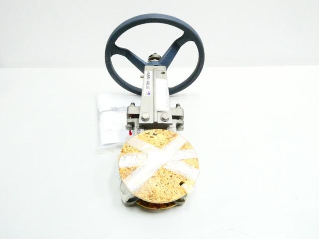 FABRI-VALVE FV-C6720068200 MANUAL STAINLESS FLANGED KNIFE GATE VALVE 2IN 150