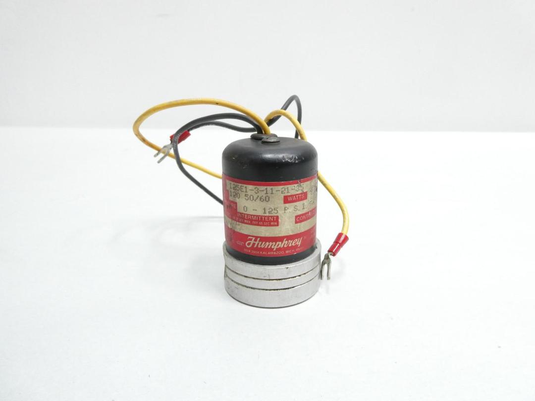 HUMPHREY 125E1-3-11-21-35 PNEUMATIC SOLENOID VALVE 120V-AC 125PSI