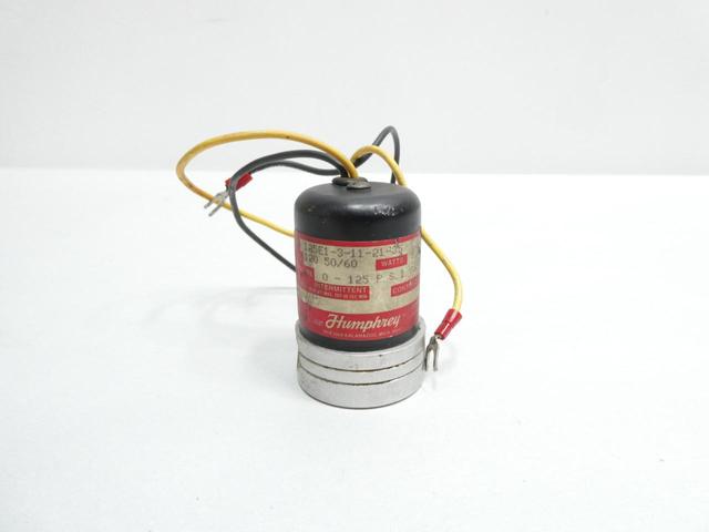 HUMPHREY 125E1-3-11-21-35 PNEUMATIC SOLENOID VALVE 120V-AC 125PSI