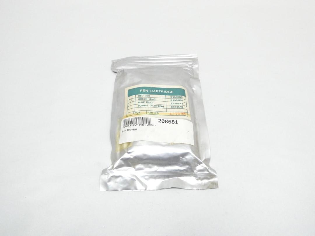 PACK OF 3 YOKOGAWA B9588KH GREEN PEN CARTRIDGE