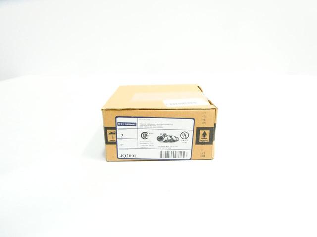 BOX OF 2 O-Z/GEDNEY 4Q200L STRAIGHT GROUNDING LIQUIDTIGHT CONNECTOR 2IN