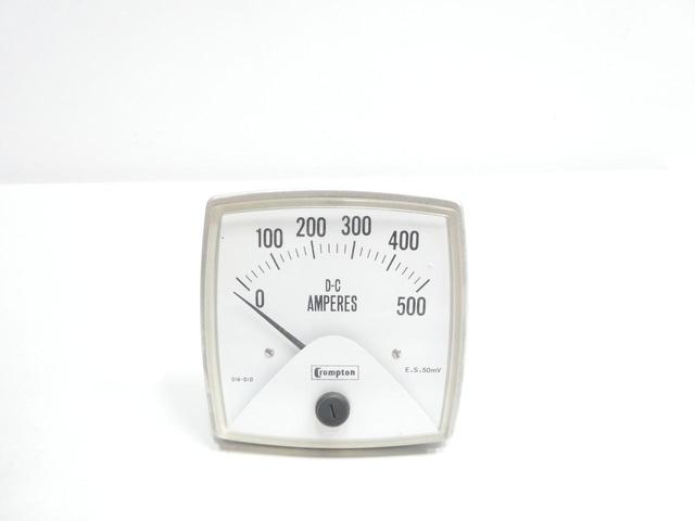 CROMPTON 016-01AA-ECSF AMMETER 0-500A AMP
