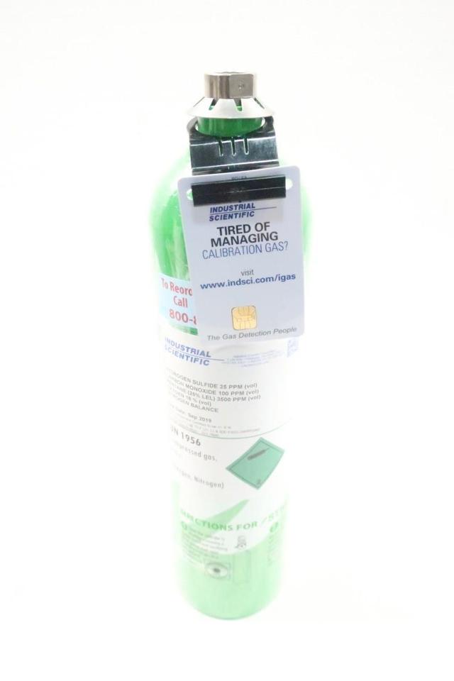 INDUSTRIAL SCIENTIFIC 1810-9155 OXYGEN/NITROGEN COMPRESSED GAS TANK