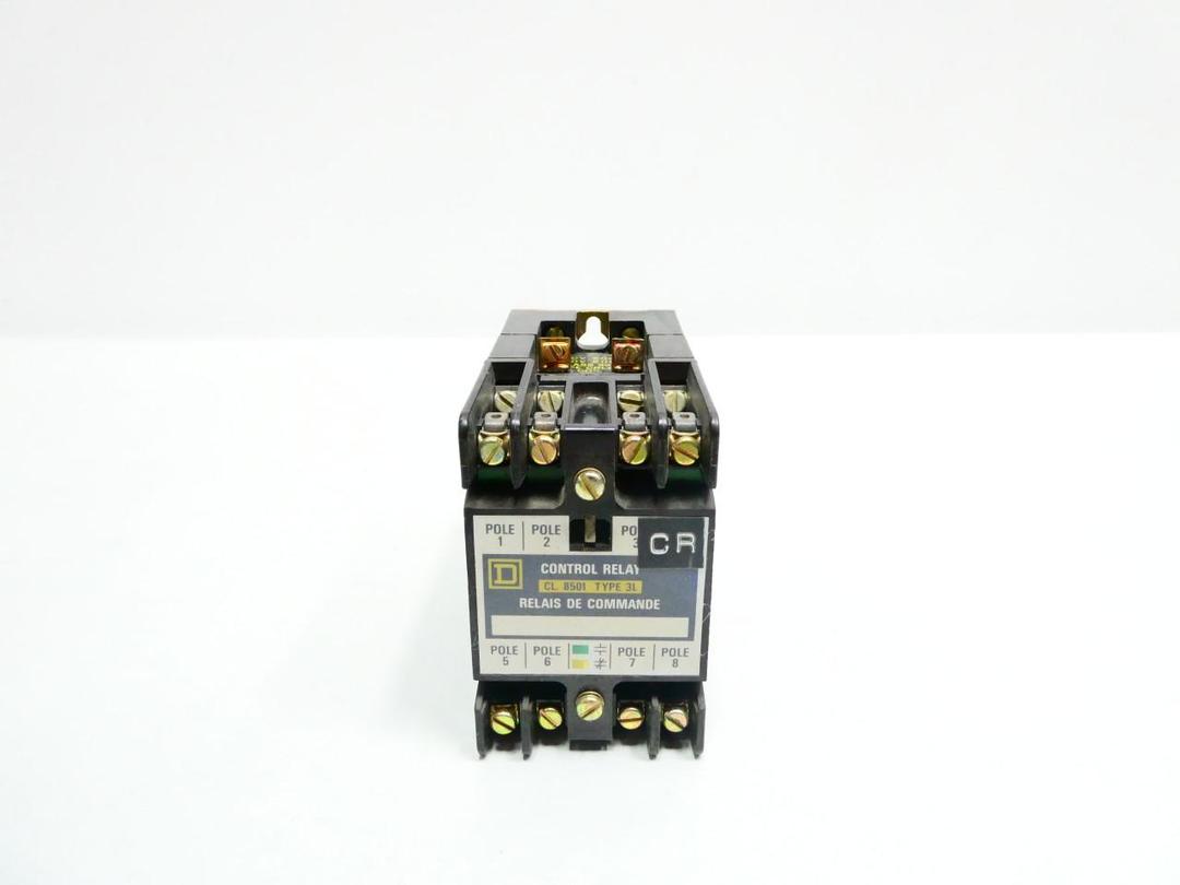 SQUARE D 8501 3LO-80 CONTROL RELAY 0-120V-AC