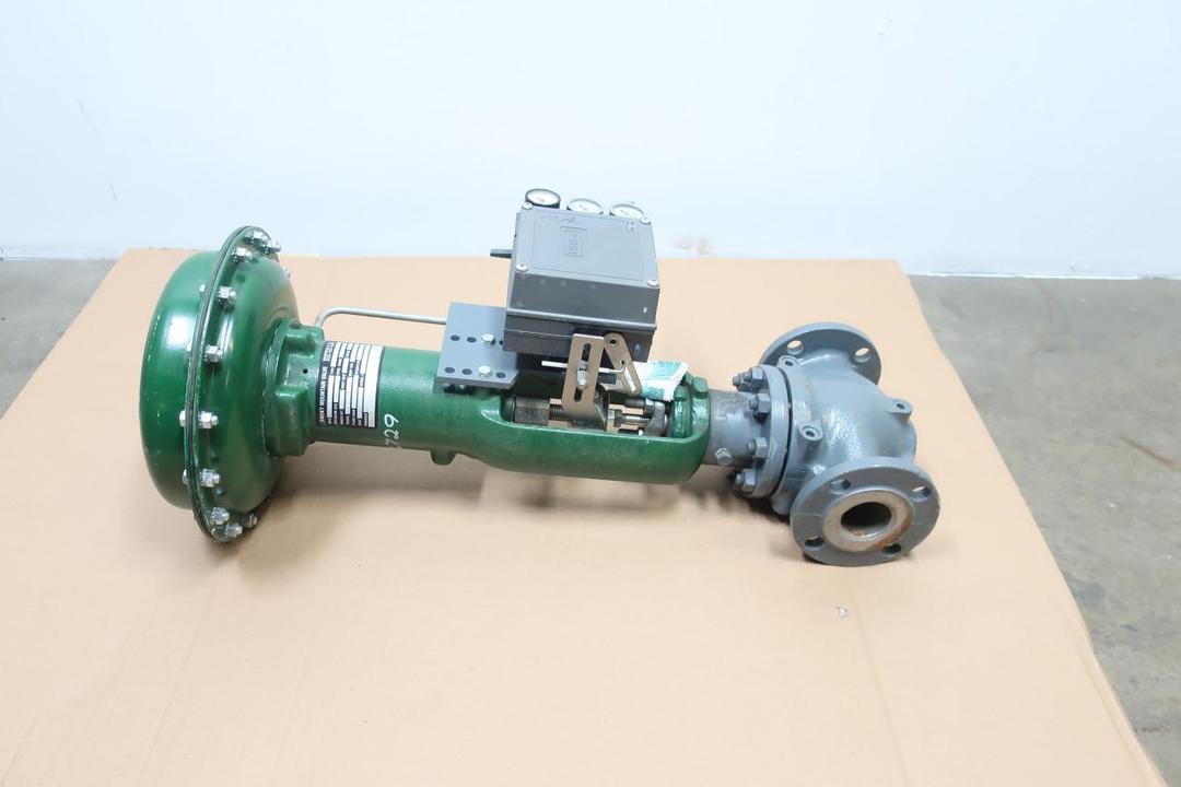 FISHER ET 667 SIZE 40 3582 PNEUMATIC STEEL FLANGED CONTROL VALVE 2IN 150
