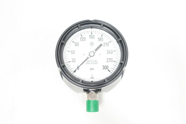 MCDANIEL CONTROLS MPB/SCG AB30424 PRESSURE GAUGE 4-1/2IN 0-300PSI 1/2IN NPT