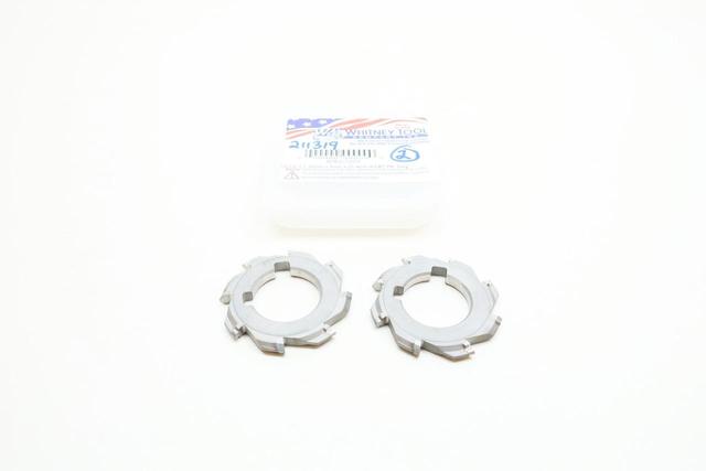 SET OF 2 WHITNEY 4040CT009 CARBIDE CUTTER WHEELS 50X5X25.4MM AH 8T