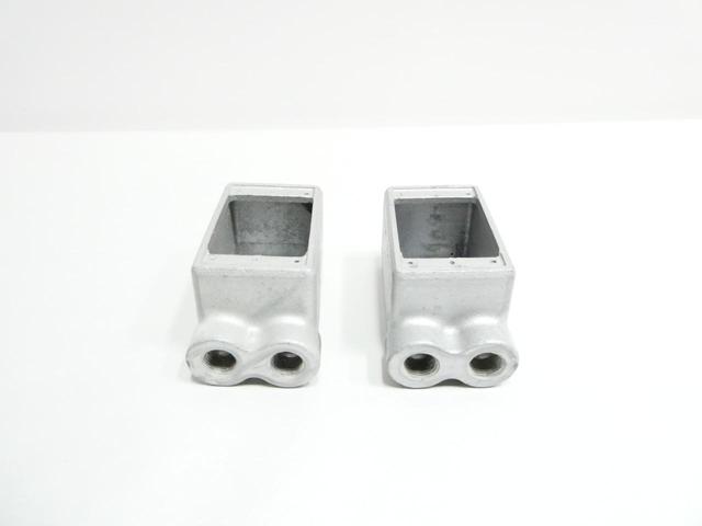 BOX OF 2 CROUSE HINDS FDD1 SINGLE GANG BOX 1/2IN