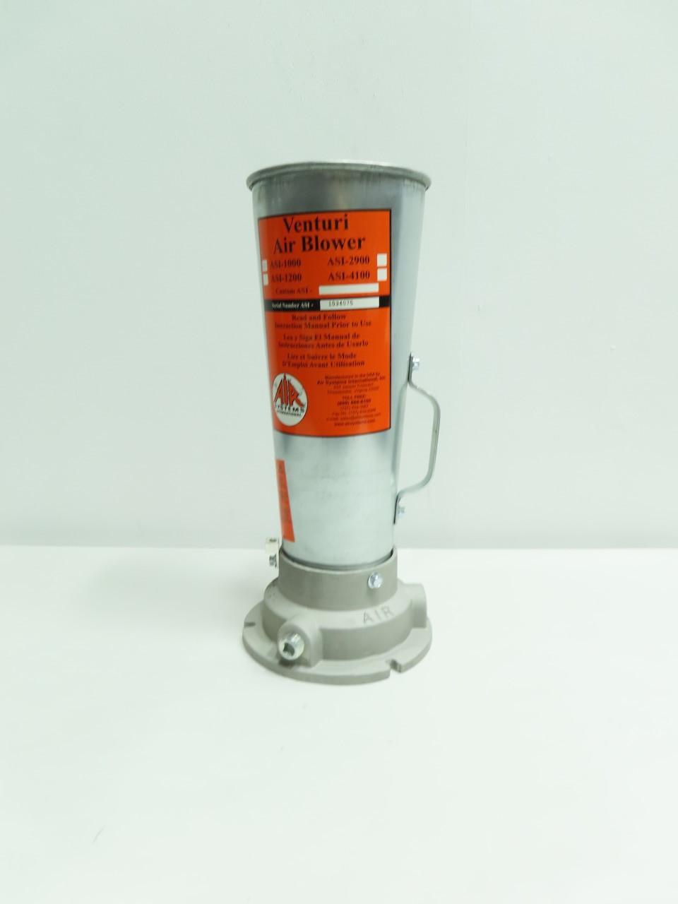 AIR SYSTEMS INTERNATIONAL ASI-1000 VENTURI AIR BLOWER