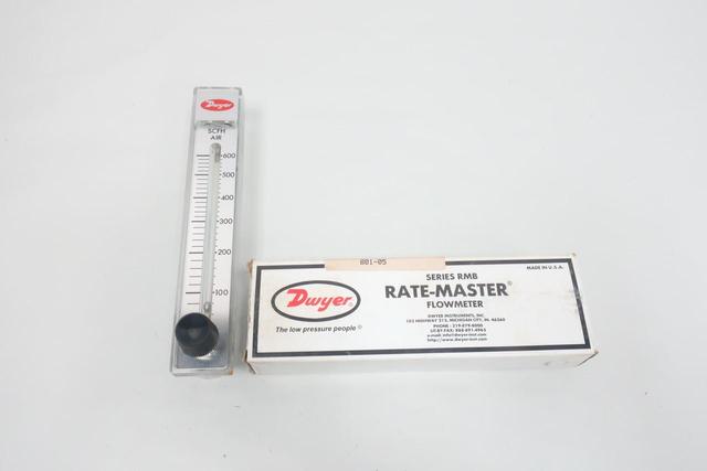 DWYER RMB-57-SSV RATE-MASTER VARIABLE AREA FLOW METER 0-600SCFH 1/4IN NPT