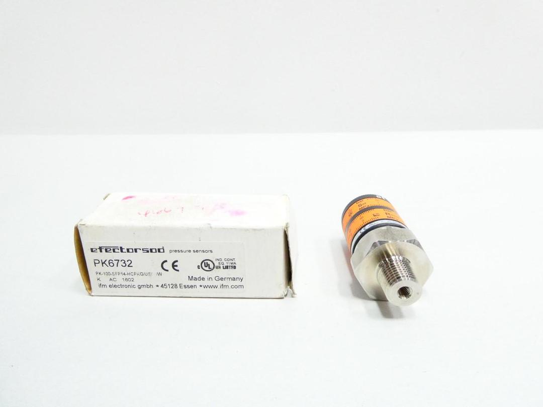 IFM EFECTOR PK6732 PK-100-SFP14-HCPKG/US/W PRESSURE SENSOR 0-100BAR 9.6-32V-DC