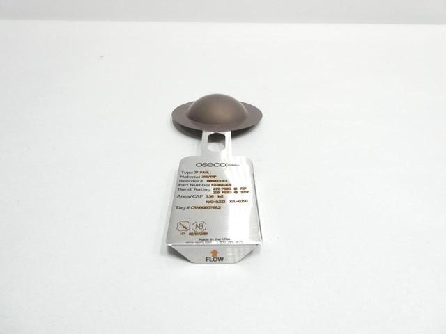 OSECO FAS02-205 2IN RUPTURE DISC 270PSI @ 72F