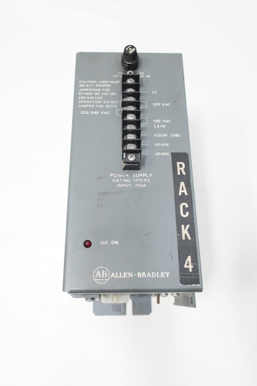 ALLEN BRADLEY 1771-P2 PLC-5 POWER SUPPLY MODULE SER W