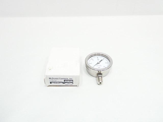 MCDANIEL CONTROLS AB71106 PRESSURE GAUGE 2-1/4IN 1/4IN NPT 0-60PSI