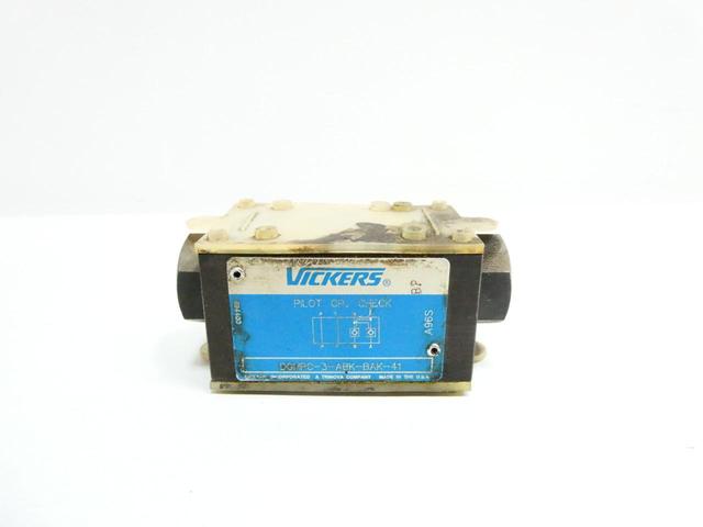 VICKERS DGMPC-3-ABK-BAK-41 PILOT OPERATED HYDRAULIC CHECK VALVE