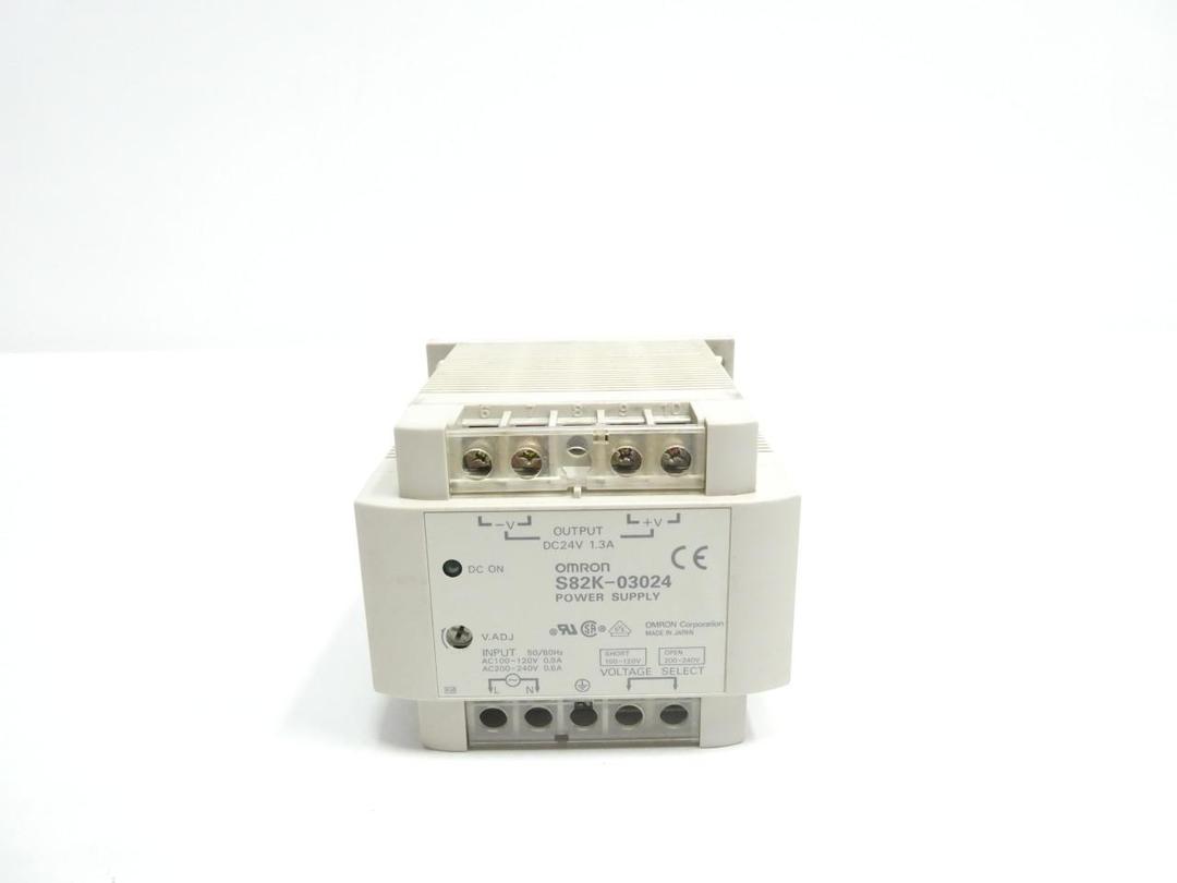OMRON S82K-03024 POWER SUPPLY 100-240V-AC 1.3A AMP 24V-DC
