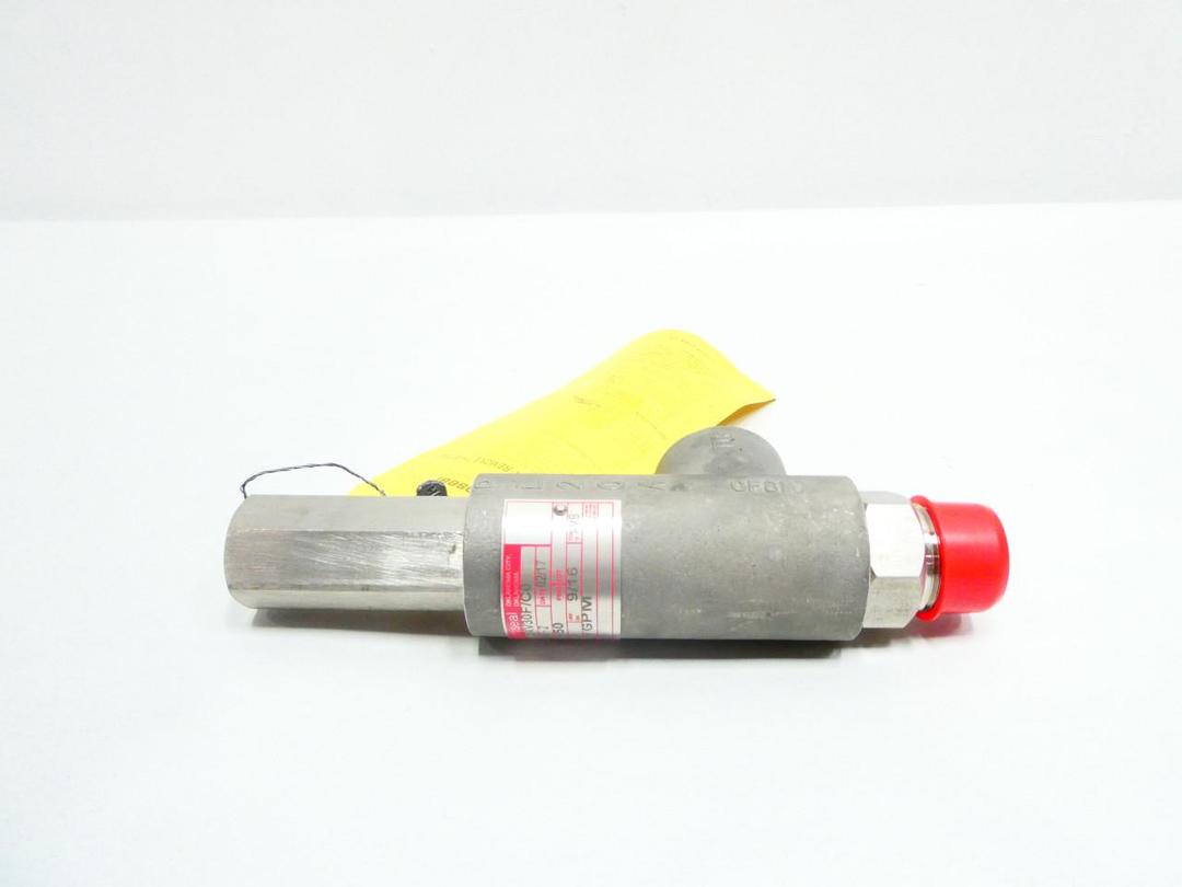HYDROSEAL 4FXV30F/C0 STAINLESS THREADED RELIEF VALVE 150PSI 1IN 19GPM