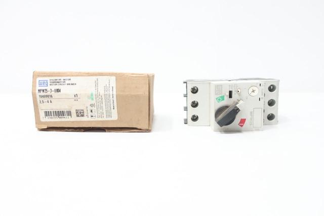 WEG MPW25-3-U004 MANUAL STARTER 2.5-4A AMP 2HP