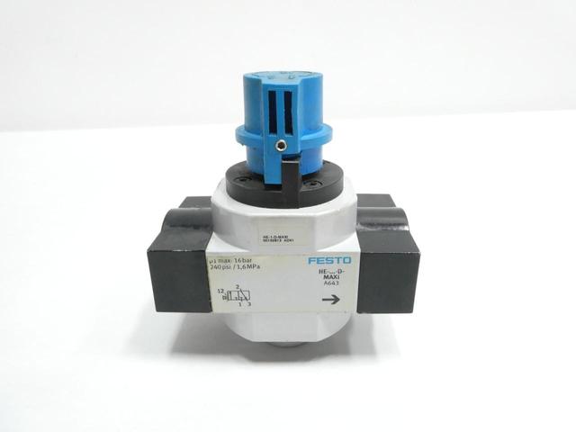 FESTO HE-D-MAXI PNEUMATIC ON/OFF VALVE 1IN NPT 240PSI