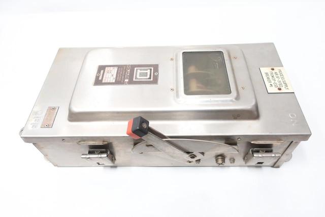 SQUARE D CHU363DS NON-FUSIBLE DISCONNECT SWITCH 3P 100A AMP 600V-AC
