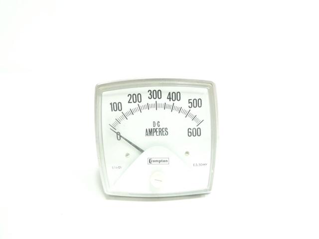 CROMPTON 016-01AA-ECSF AMMETER 0-600A AMP