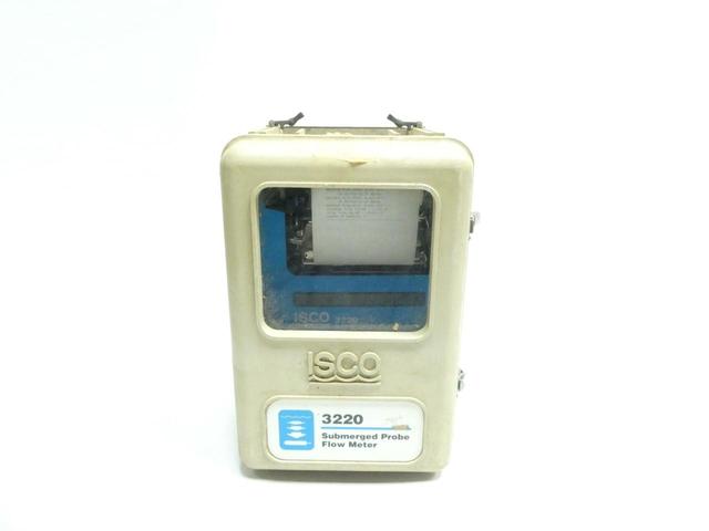 ISCO 3220 60-3224-001 SUBMERGED PROBE FLOW METER 12V-DC