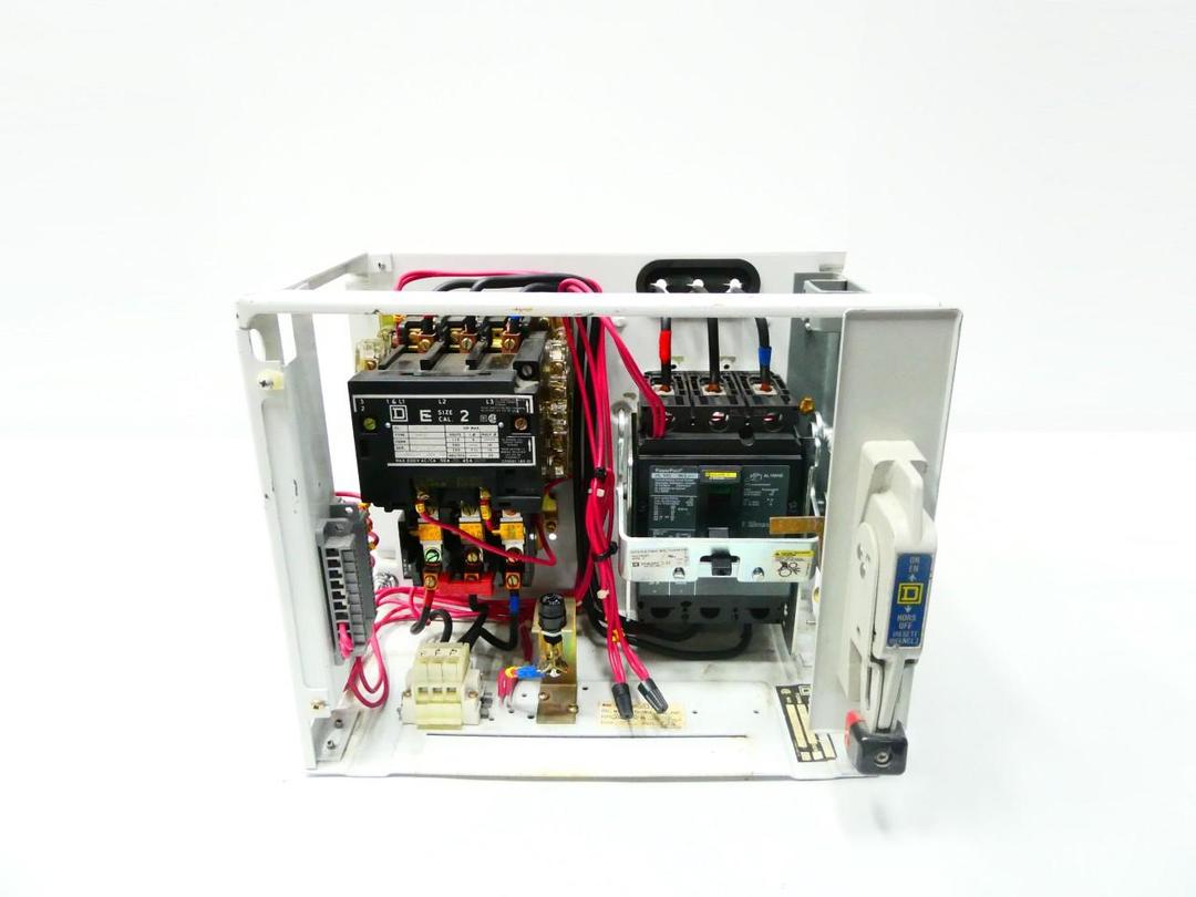 SQUARE D 8998-ED401 8536-SDO1 HLL36030 SIZE 2 MCC STARTER BUCKET 120V-AC 25HP