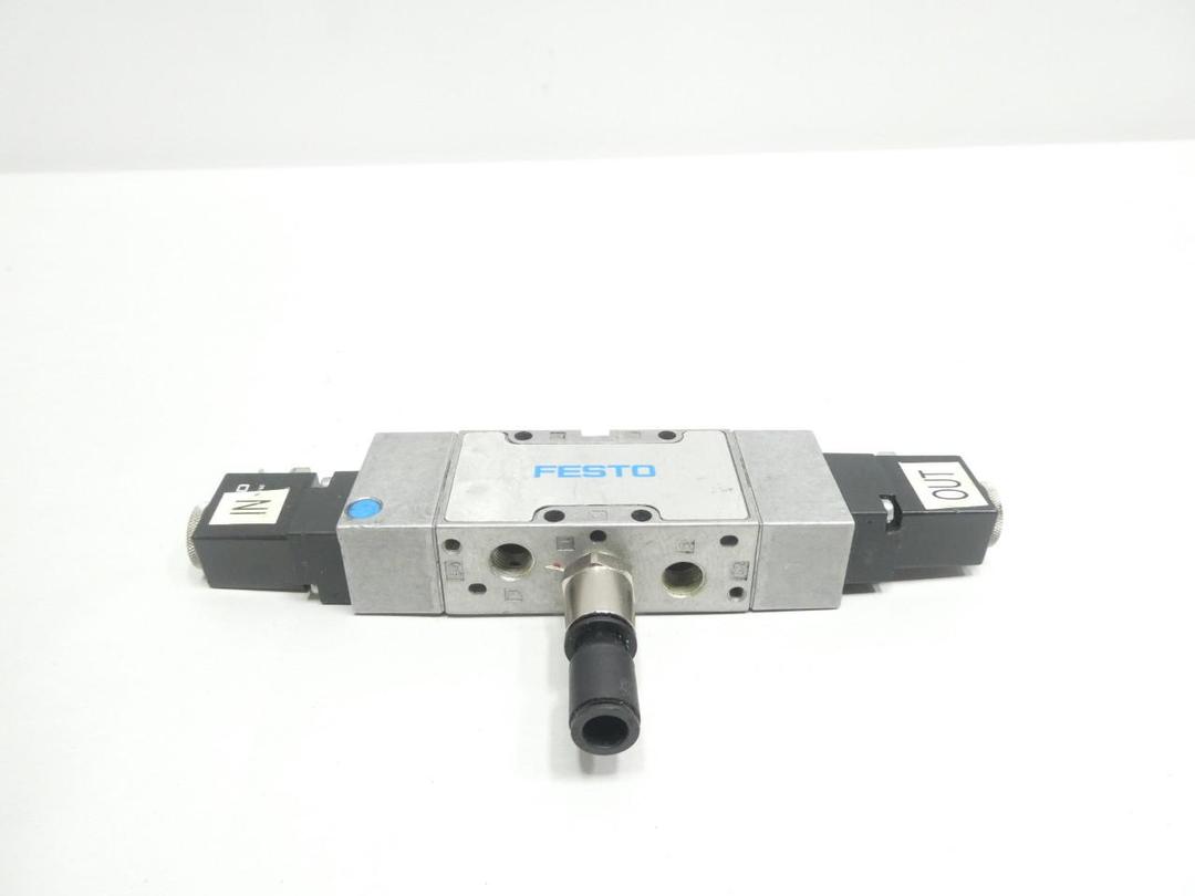 FESTO MFH-5/3G-1/4-B PNEUMATIC SOLENOID VALVE 24V-DC 145PSI