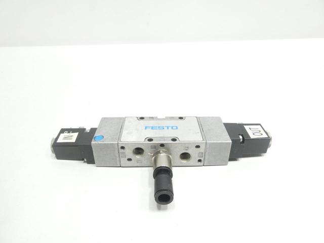 FESTO MFH-5/3G-1/4-B PNEUMATIC SOLENOID VALVE 24V-DC 145PSI