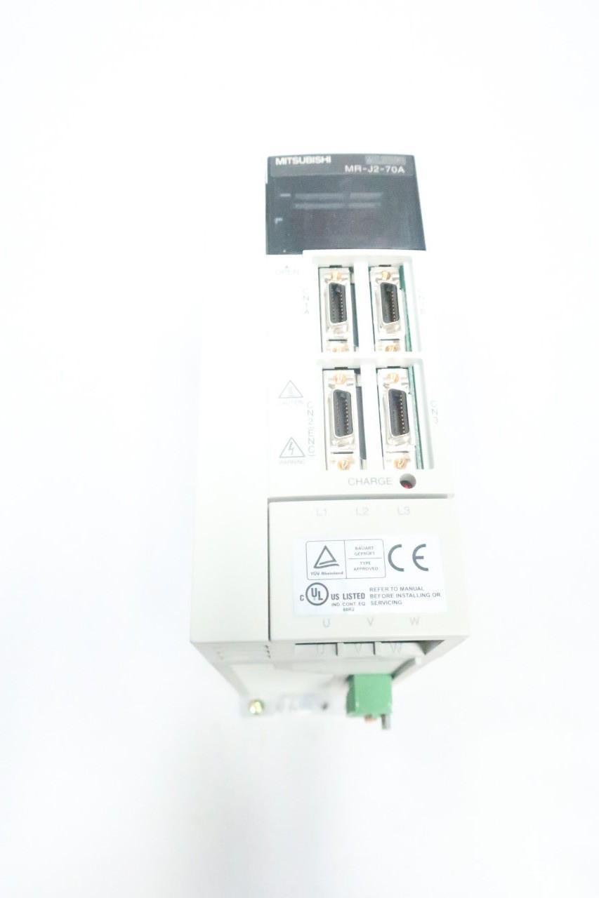 MITSUBISHI MR-J2-70A SERVO DRIVE 0-360HZ 200-230V-AC 170V-AC 1PH 750W
