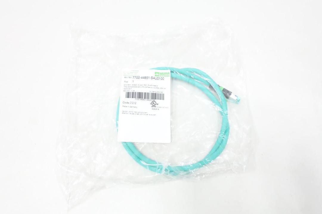 MURR ELEKTRONIK 7700-44851-S4U0100 CORDSET CABLE 1M 30V-DC