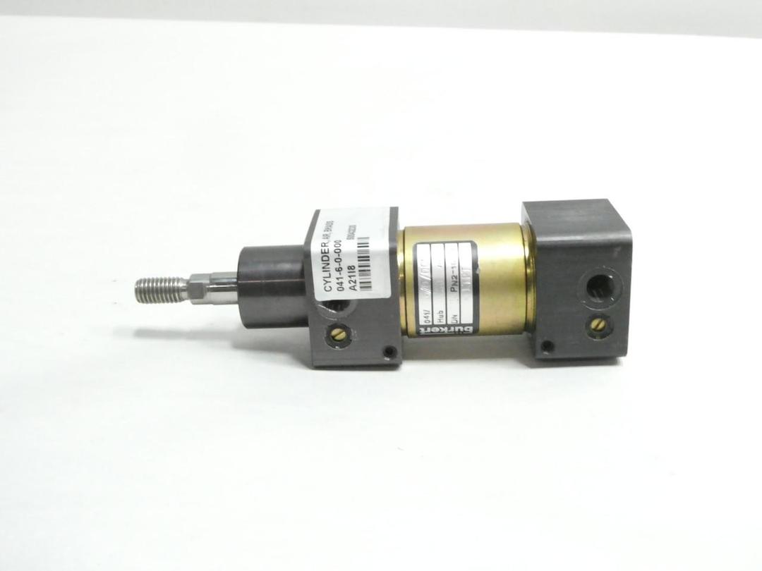 BURKERT 041/6/0/000 DOUBLE ACTING PNEUMATIC CYLINDER HUB 30MM 145PSI