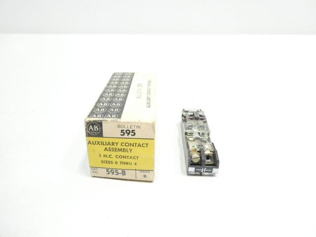 ALLEN BRADLEY 595-B AUXILIARY CONTACT ASSEMBLY SIZE 0-4