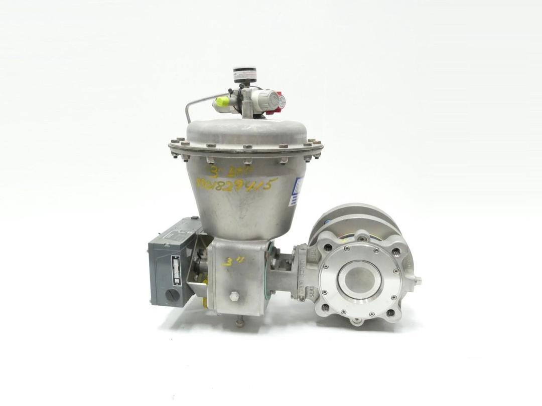 DEZURIK BHP DR-40B BLX V100 PNEUMATIC STAINLESS BUTTERFLY CONTROL VALVE 3IN 150