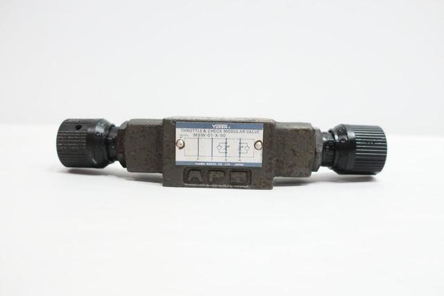 YUKEN MSW-01-X-50 THROTTLE AND HYDRAULIC CHECK VALVE
