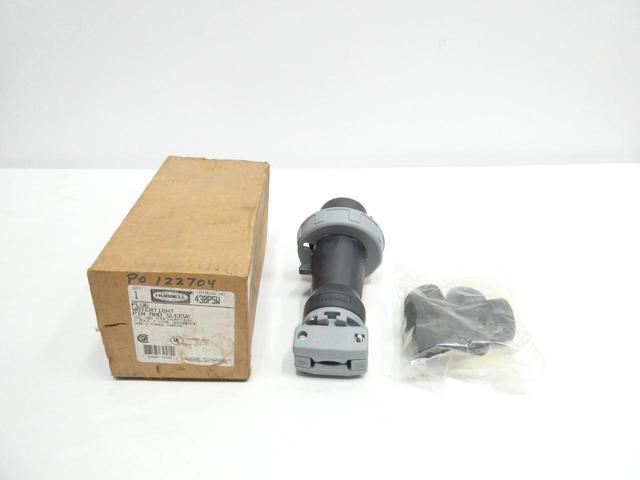 HUBBELL 430P5W WATERTIGHT PIN AND SLEEVE PLUG 3P 4W 30A AMP 600V-AC