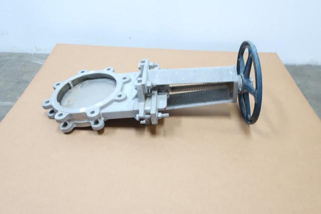 FABRI-VALVE C37 MANUAL STAINLESS FLANGED KNIFE GATE VALVE 8IN 150