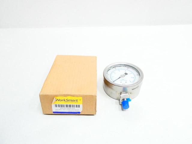 WORKSMART WS-PE-GAGE-212 PRESSURE GAUGE 4IN 100PSI 1/4IN NPT