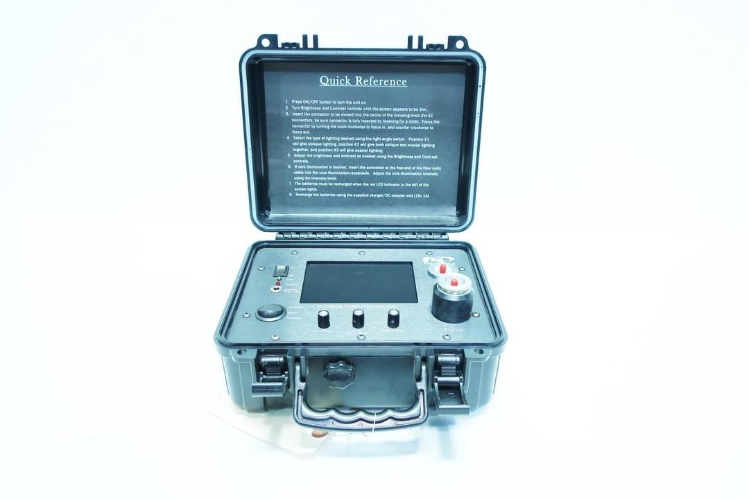 FIS F1PVM4001 PORTABLE FIBER OPTIC VIDEO MICROSCOPE COAXIAL OBLIQUE