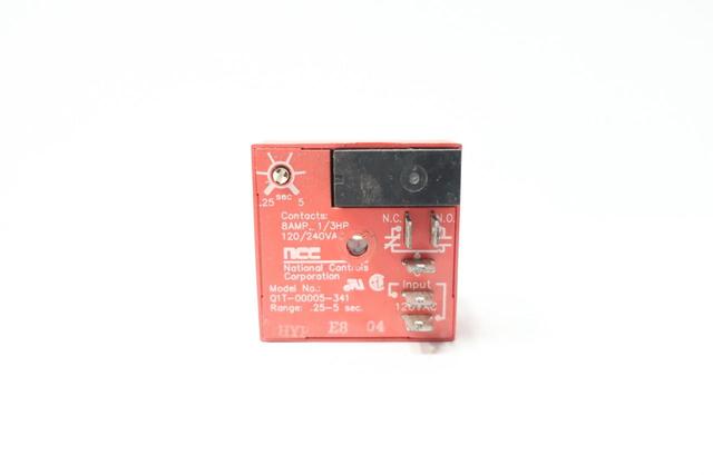 NCC Q1T-00005-341 TIME DELAY RELAY .25-5SEC 120/240V-AC