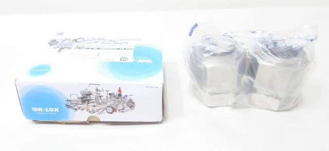 BOX OF 2 DK-LOK DC-32-SA CAP 2IN TUBE