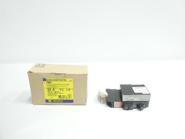 SQUARE D QOB120EPD2100 MINIATURE CIRCUIT BREAKER 1P 20A AMP 120V-AC